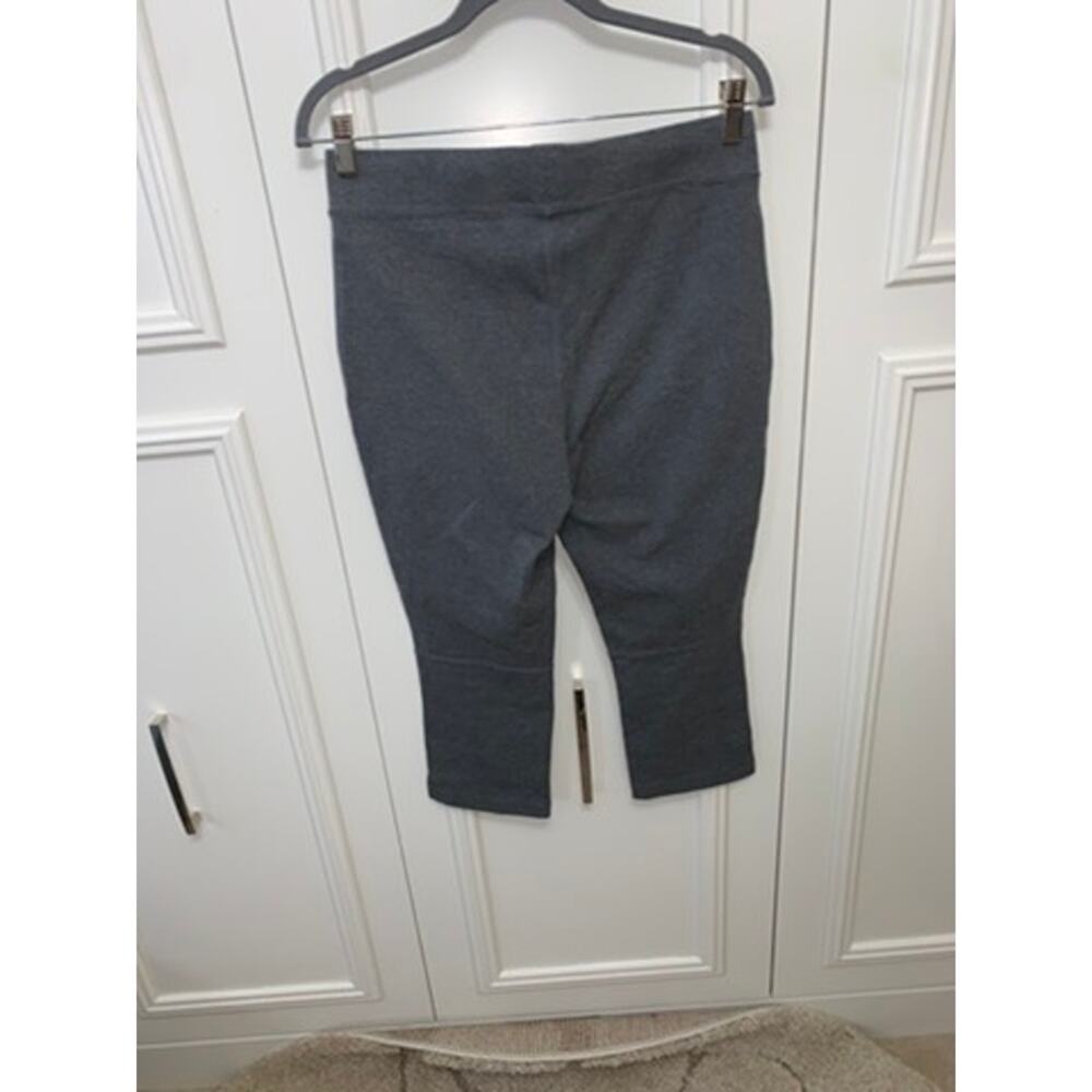 Talbots Women's Charcoal Grey Leggings Size Medium Casual Knit - Picture 4 of 4